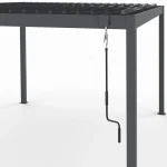 Pérgola con lamas orientables 3x4 M gris antracita - Imagen 3